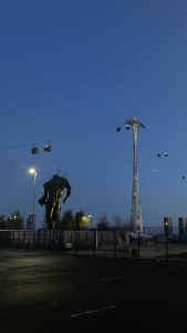 Večerní pohled na ulici v Londýně