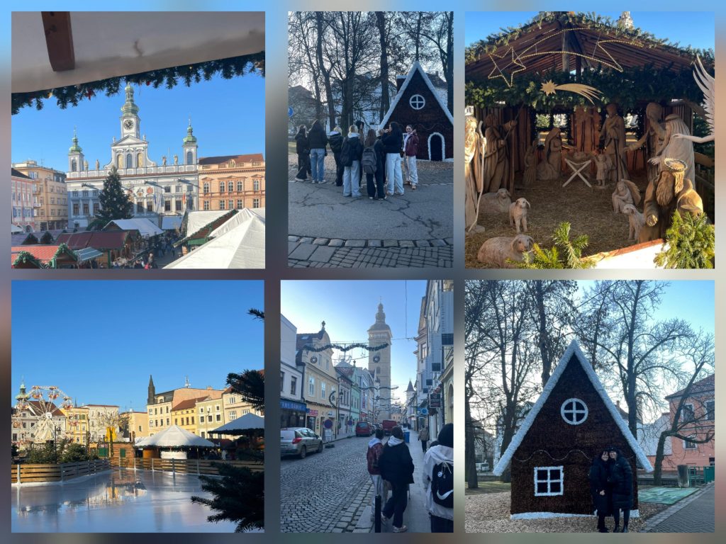 Kolář fotografií z adventního trhu v Českých Budějovicích