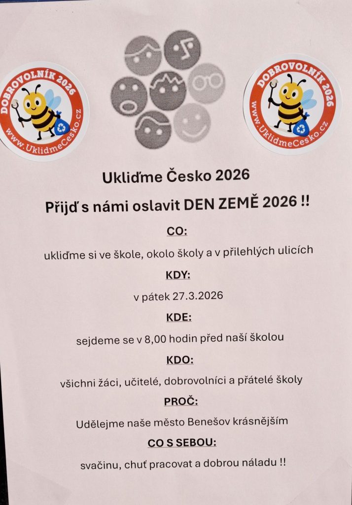 Plakát Ukliďme Česko
